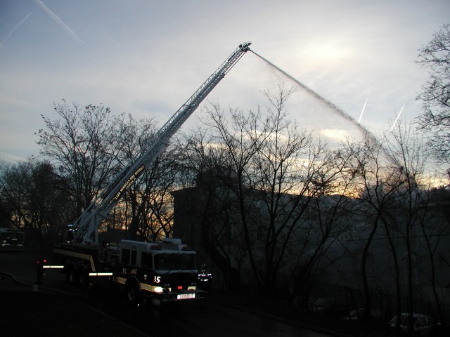 Ladder 35 And Engine 258 Working In Peekskill